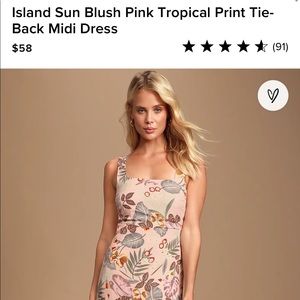 Light Pink Floral Dress NWOT